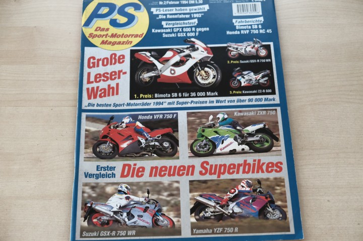Deckblatt PS Sport Motorrad (02/1994)